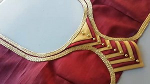 2.1M views · 26K reactions | Lets learn how to stitch a very simple back neck design of a blouse. You all can try stitching the back blouse design by watching this video simultaneously. This is a very easy and simple design of a back blouse. Absolute beginners can try stitching this blouse. Hope you all liked this video of how to stitch a back blouse design. Do follow Blouse Designing for more such awesome videos on back blouse design. | Blouse Designing | Facebook