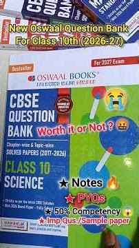 Best Question Bank for class 10 Board Exam 2027 🔥|Oswaal Class 10 Question Bank 2027 #oswaal