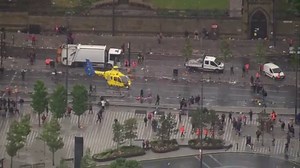 Car hits pedestrians at Liverpool victory parade