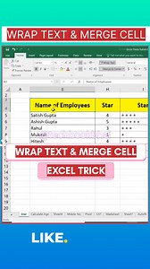 Follow Satish Gupta for more Wrap text and merge cell tricks . . . #Excel #exceltips #excehttpsltricks #excelpro #excelshorts #excelzero #excelsior #excelreels #Excelvideo #excellearning #learnexcel #msexceltips #msexceltraining #msexcelformulas #msexcel #msexceltricks #googlesheetstips #googlesheettricks #googlesheetstutorials #googlesheet | Excel Satish