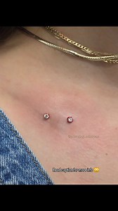 17 reactions | Here's a beautiful set of surface anchor piercings...