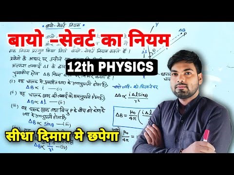 बायो-सेवर्ट का नियम | Bio savart ka niyam | Biot savart law class 12 | By Monu Sir