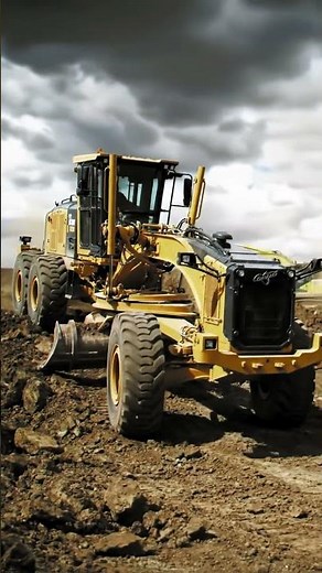 Powerful Motor Grader in Action! 🚜 Heavy Equipment at Work