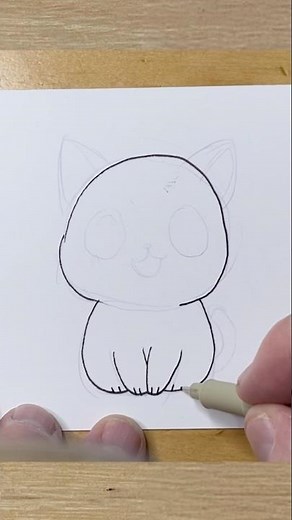 How to draw Anime Cats 2 #art #drawing #ink #cat #sketch #drawingtutorial #artist #cute