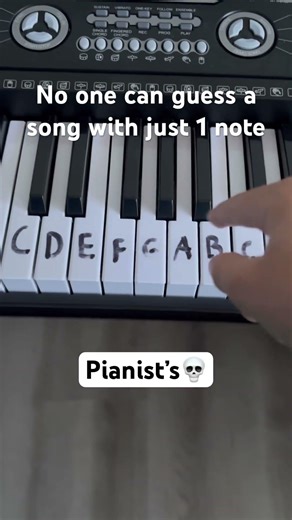 No one can guess a song with just 1 note #piano #tutorial #pianomusic #pianotutorial #pianolessons