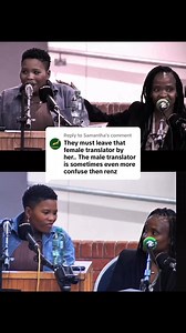 Shout to this wonderful translator she is very good #JoshlinSmith | Franklin Lotz