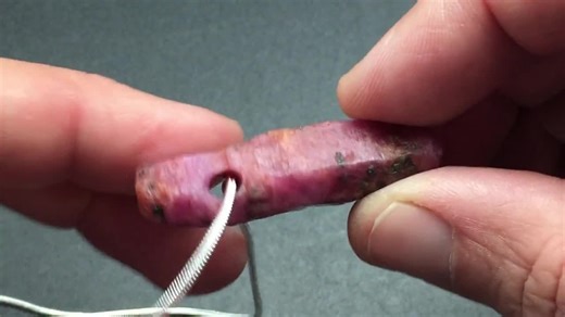 Ruby Crystal Pendant, 42mm Natural Raw Ruby Gemstone From Tanzania, Ruby Stone With Large Hole Drilled Fits on Chain, Raw Crystal Necklace - Etsy