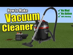 How to Make a VACUUM CLEANER | Minecraft PE (No Mods, No Addons)