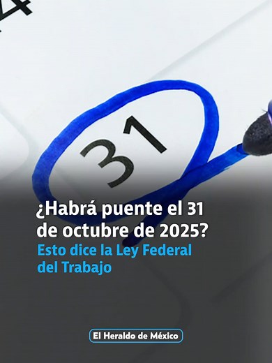 ¿El 31 de octubre cuenta como día festivo? #calendario #halloween #festivo #díademuertos