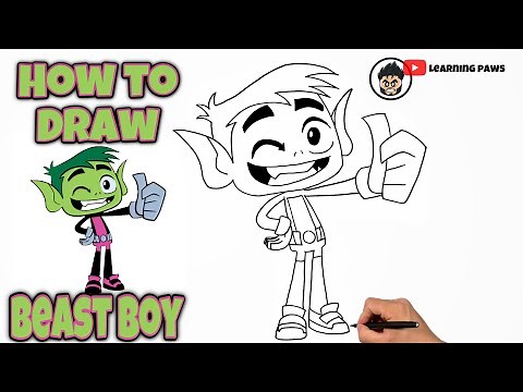 How To Draw BEAST BOY | TEEN TITANS GO #art #drawing #beastboy
