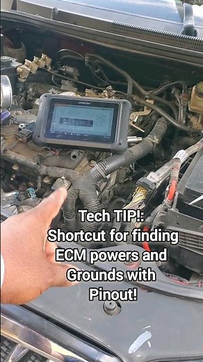 Tech TIP: Shortcut to finding ECM PCM powers and Grounds with Pinout on OBDSTAR DC706! #mechanic