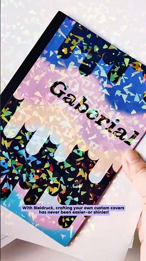 How to Make a Custom Notebook Cover with Bleidruck Vinyl & Holographic Laminate