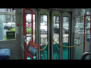 相鉄バス1204(元相鉄100周年記念今昔ラッピング) 中ドア開閉