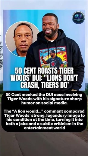 50 Cent Roasts Tiger Woods’ DUI with Savage “A Lion Would…” Comment #50cent #tigerwoods