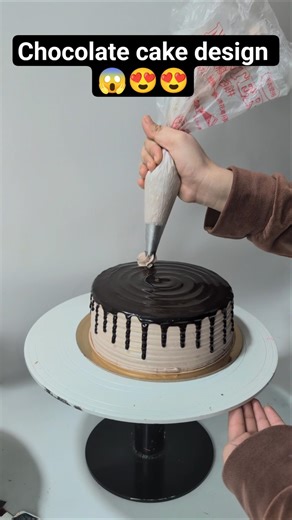 chocolate cake design kese banaye 😍🫶😍#share #cake #cakeseries #ytshorts #chocolate #trending #viral