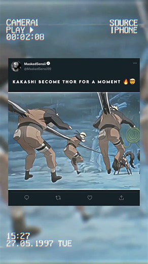 KAKASHI BECOME THOR FOR A MOMENT #naruto #narutoedit #kakashi #viralvideo #shortvideo