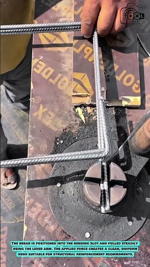 Rebar Bending Tool: Manual Steel Bar Shaping for Construction Work
