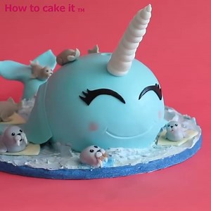 Making A Super Fun Narwhal Cake😍👀 | How To Cake It