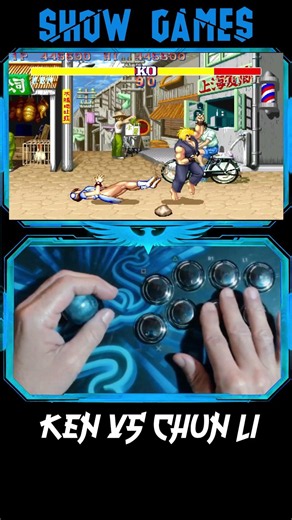 Ken vs Chun-Li 🔥 Power Master | HAND CAM | SF2CE #shorts #showgamesx
