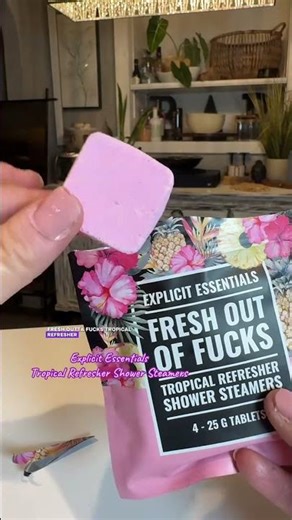 The tropical scent is it!!! so freaking good! Explicit essentials, tropical refresher, shower steame