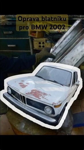 Oprava blatníku pro BMW 2002 🚗🔧 #bmw2002 #automobile #carrestorationproject