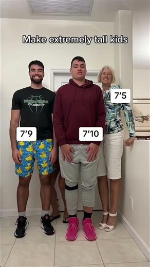 Mom misunderstood the assignment…😳 #tall #family #height #tallestfamily