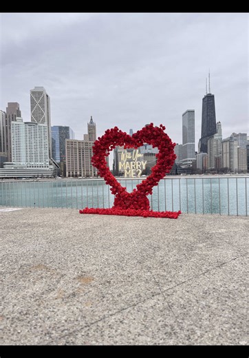 A holiday date in Chicago turned into a proposal! ✨💍🤍 #fyp #proposal #engaged #foryou #chicago
