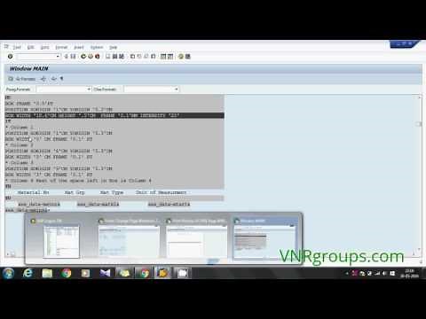 SAP Scripts Tutorial - Tables and Window Borders