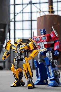optimus prime and bumblebee dancing