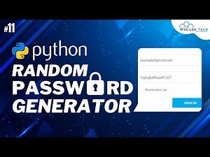 How to Create a Random PASSWORD Generator using Python Program [Hindi] #11
