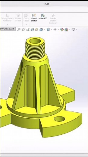 SOLIDWORK MECHANICAL PART DESIGN WITH SKETCH & FULL DIMENSIONS #solidworks #3ddesign #cad