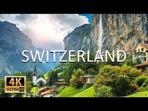 FLYING OVER SWITZERLAND (4K UHD) - Beautiful Nature Scenery with Relaxing Music | 4K VIDEO ULTRA HD