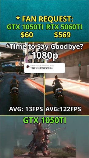 GTX 1050 Ti vs RTX 5060 Ti — Is the GTX 1050 Ti finally DEAD? FAN REQUEST 217