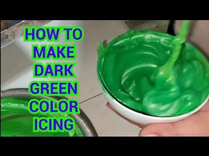 How to make dark green color icing | Boiled icing | Chochon cakes