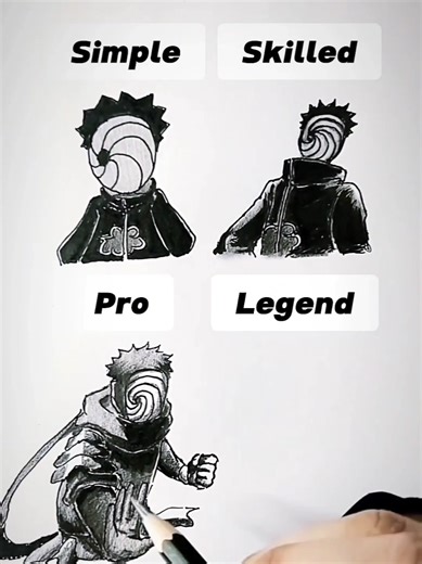 How to Draw Legend Obito from Naruto