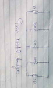 Solve using nodal analysis: In the circuit below, two nodes are... | Filo