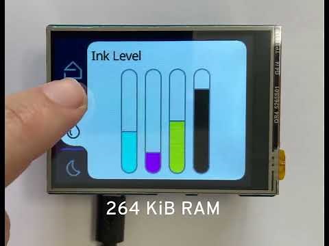 Slint on Raspberry Pi Pico / RP2040 with 264K of RAM