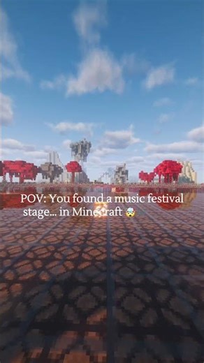 POV: You found a music festival stage in Minecraft 🤯🎶