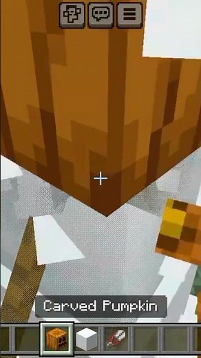 How to make snow golem in MCPE #minecraft