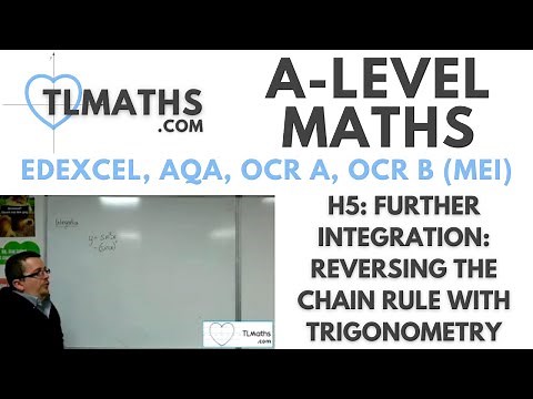 A-Level Maths: H5-05 Further Integration: Reversing the Chain Rule with Trigonometry