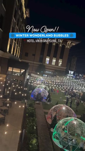 ✨ Winter Wonderland at Hotel Vin is BACK! ✨ Cue the festive vibes because The Bubbles are here with a brand-new Winter Wonderland Experience on the WineYard lawn! ❄️✨ Picture this: cozy ski-lodge décor, fur blankets, heaters, and decadent treats nestled under evergreen trees with the iconic Grapevine Vintage Railroad as your backdrop. 🎄🚂 Whether it’s a romantic date night or a festive outing with friends, this is the ultimate holiday destination. 🫕 Your Experience Includes: • A 90-minute rese