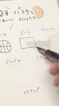 Easy & cute! How to draw basketball pictures #illustration