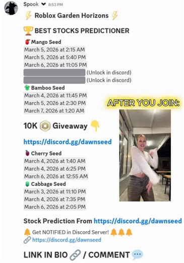 https://discord.com/invite/gardenhrzn GH Stock Predictor #gardenhorizons #roblox #stock #notiifer #predictor
