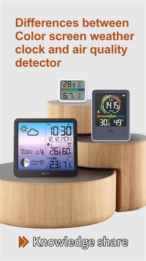 Weather Station Indoor Outdoor Thermometer Large LCD Display Digital Temperature Humidity Monitor Weather Thermometer