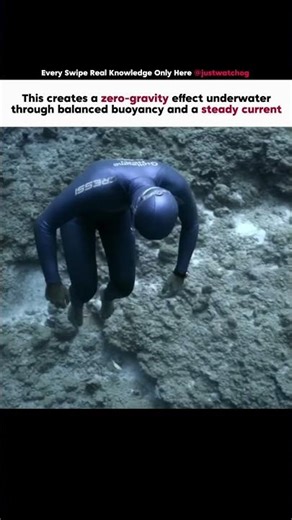 Zero-Gravity Underwater HOW? #zerogravity #factsexplained #shorts