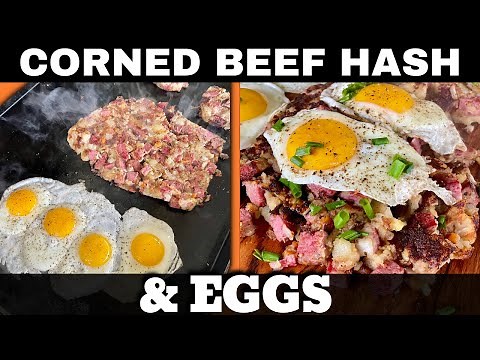 Corned Beef Hash and Eggs on the New Weber Griddle - Leftover Corned Beef Recipe!