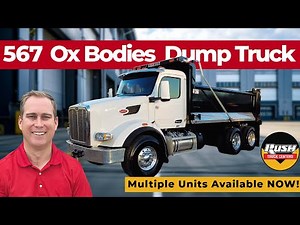 AVAILABLE NOW – White 2025 Peterbilt 567 Ox Bodies Dump Truck