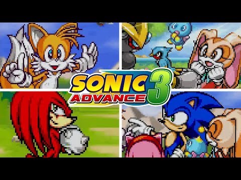 SONIC ADVANCE 3 - All Endings (All Characters)