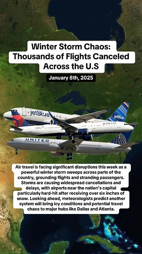 3K views | Winter Storm Chaos:Thousands of Flights CanceledAcross the U.S | Flight Simulator Fantasy | Facebook