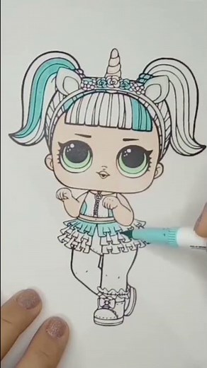 Coloring REVERSE of LOL Surprise | desenho para colorir | #shorts